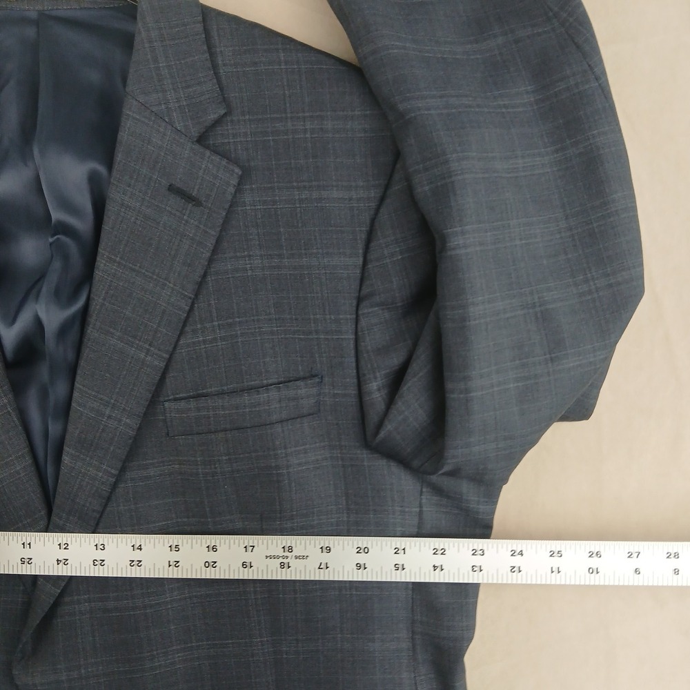 Peter Millar Loro Piana 46R Mens Blazer Sport Coat Plaid Super 130s 23x31 Plaid - Picture 6 of 16